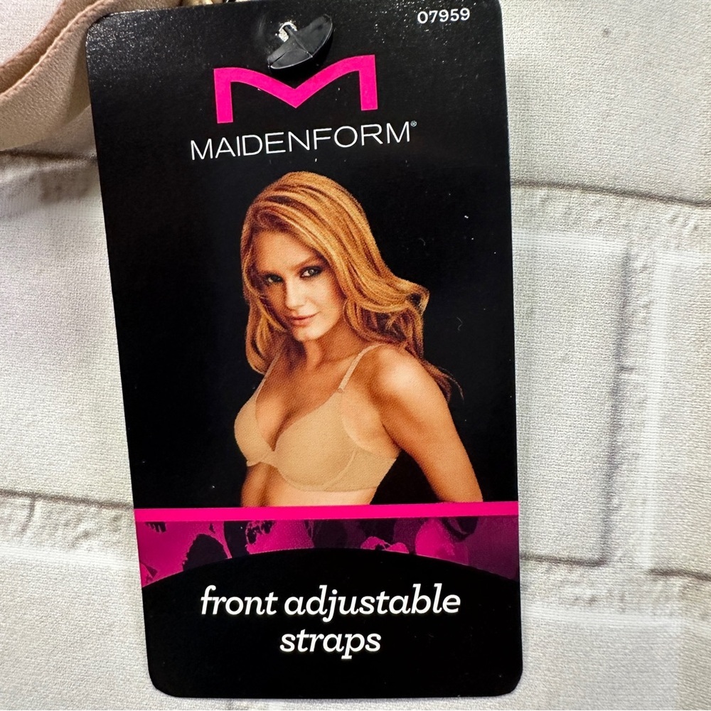 NWT MAIDENFORM BRA BODY BEIGE SIZE 32D - Picture 7 of 12